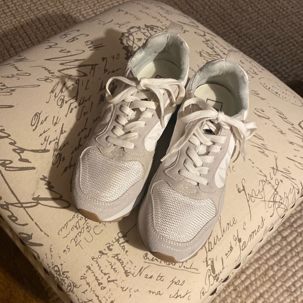 These sneakers were worn one time. Perfect condition!